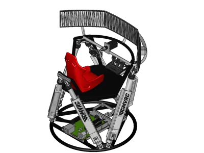 MVRC 6DOF Motion Simulator 1/10 Scale Functional