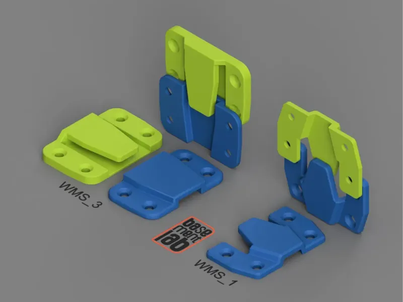 Wall Mount Quick fastening system for panels.