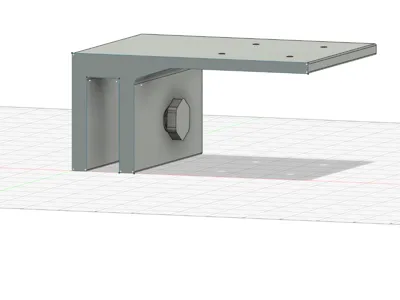 Angled Clamping Bracket for Board Mounting