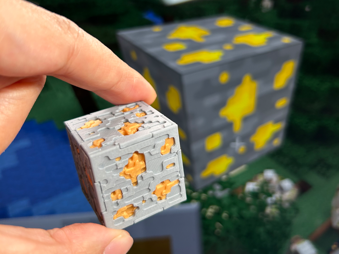 我的世界 Minecraft 黄金矿石方块,无竹屎,简易安装 来自 Delly_Gu29 - MakerWorld