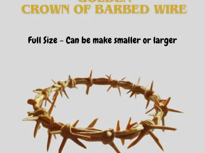 Golden Crown of Barbed Wired - Full Size
