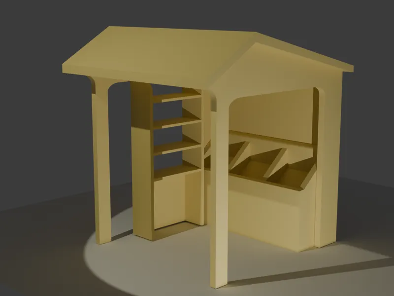 配合食玩的小屋货架 ﻿（Cabin shelves that complement food）
