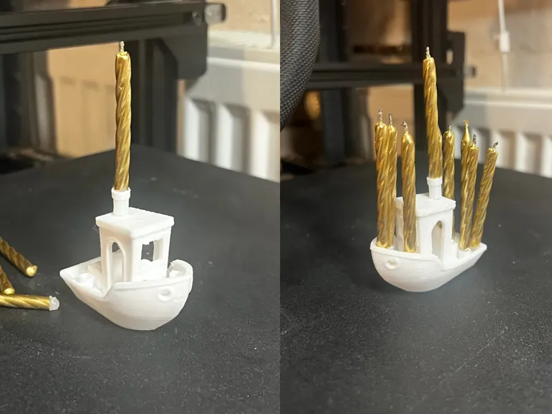 Benchy Cnadle Holder 10th birthday