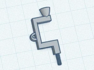 brace and bit keychain
