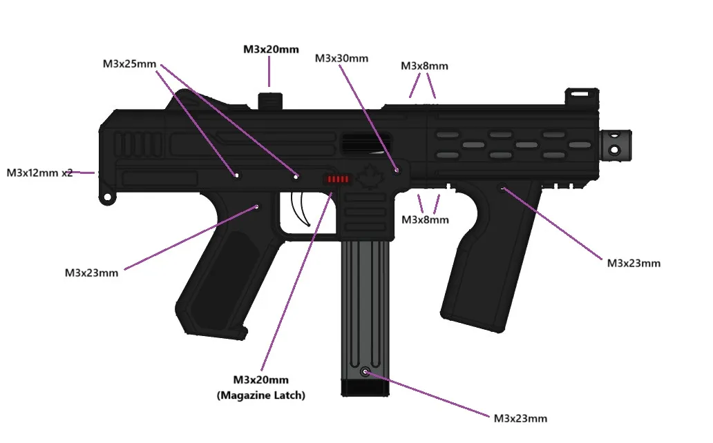 SPCTRM SMG-10: Firing & Shell-Ejecting Toy Blaster - Free 3D Print ...