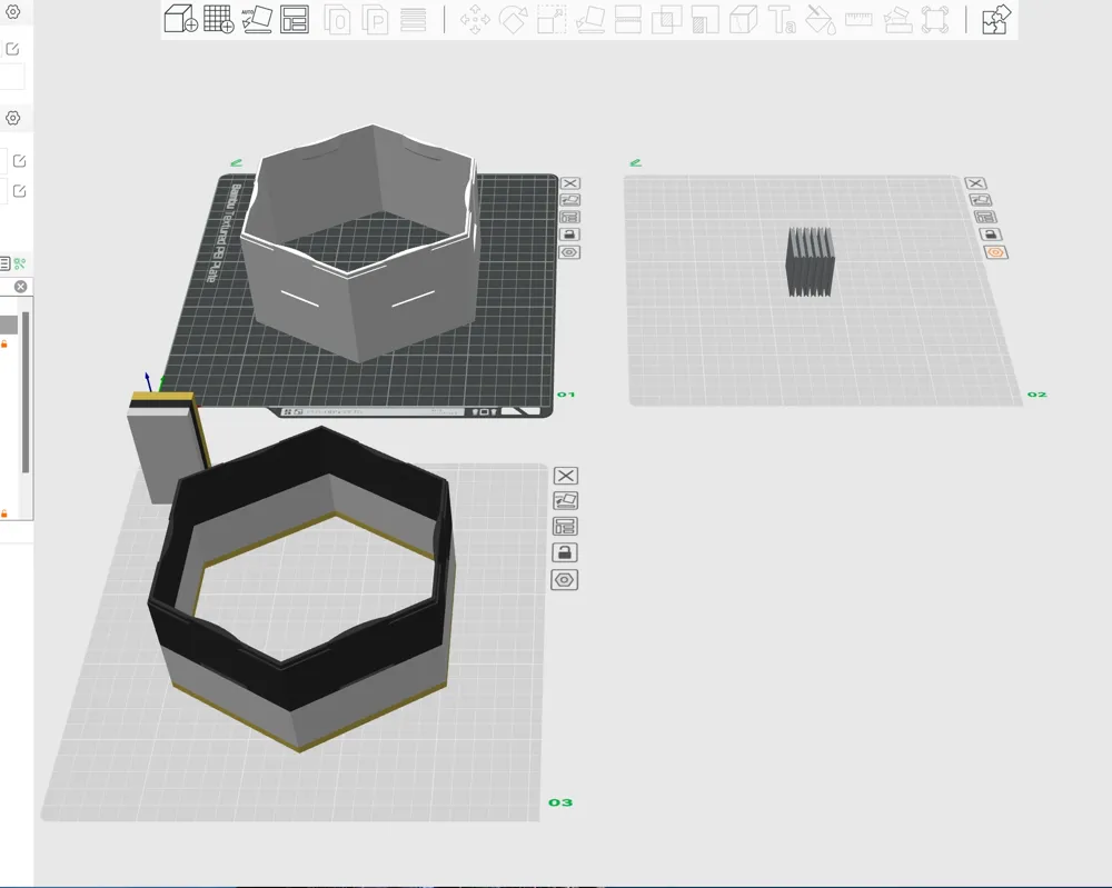 Freely assembled hexagonal display stand, can be installed in any shape ...