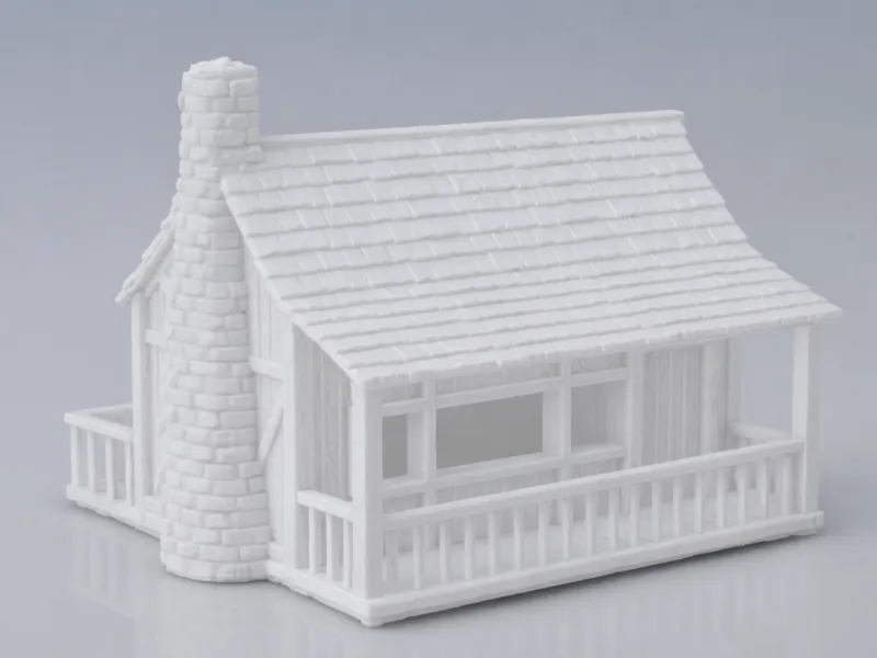 28mm Wargame or scenery Shack in Timber