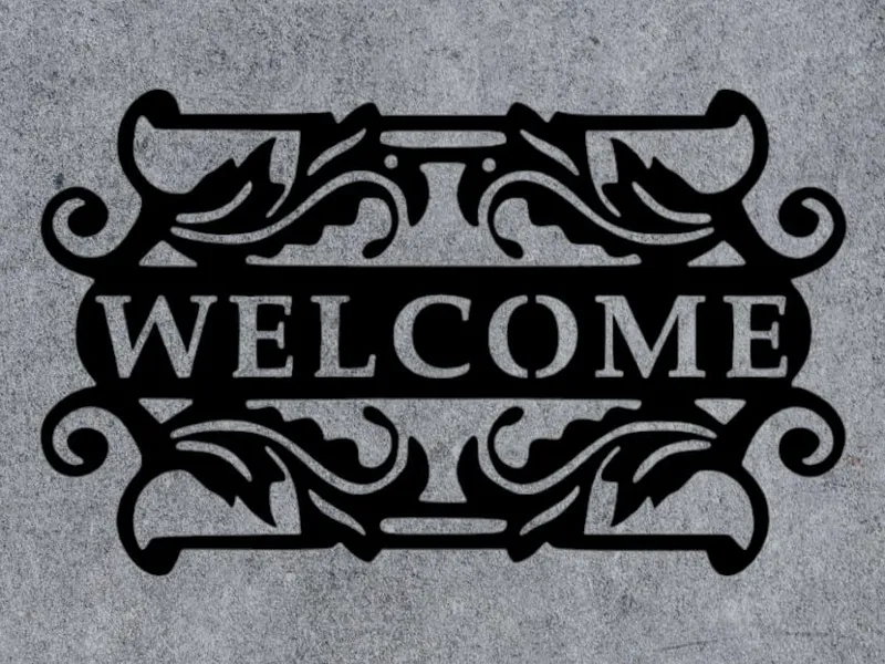 Cartel de bienvenida