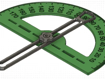 Protractor with needle