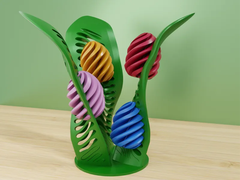 Easter Flower with Eggs