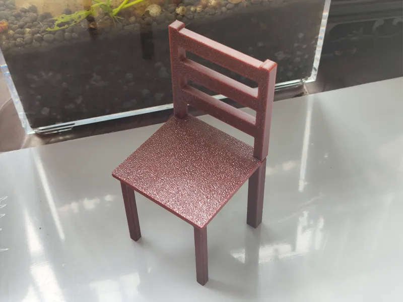 中式椅子 凳子 木色家具 微缩模型 过家家玩具 摆件 靠背椅