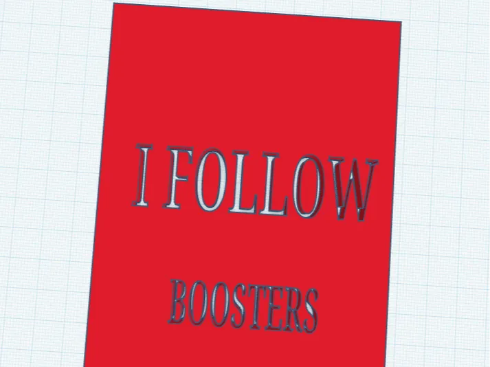 I FOLLOW BOOSTERS