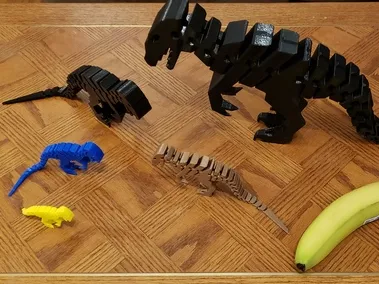 Petit dinosaure articulé à poser