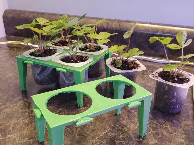 3d Printed Yogurt Cup Rack For Seedlings
