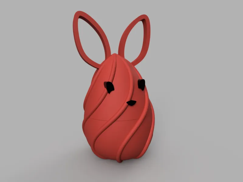 Threaded Easter Egg Container