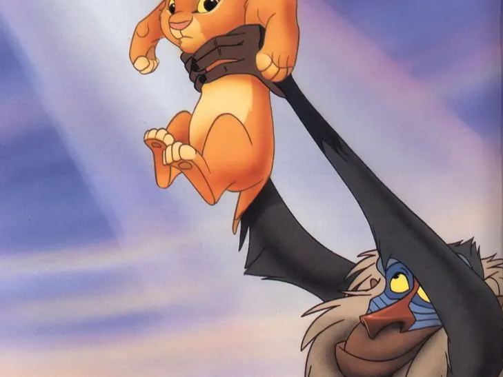 rafiki holding simba
