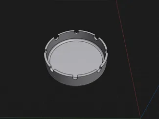 Blank ashtray