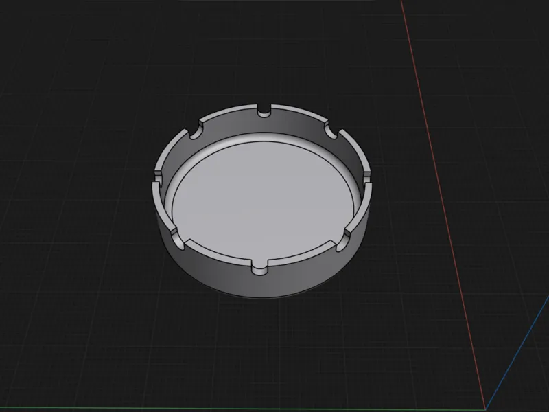 Blank ashtray