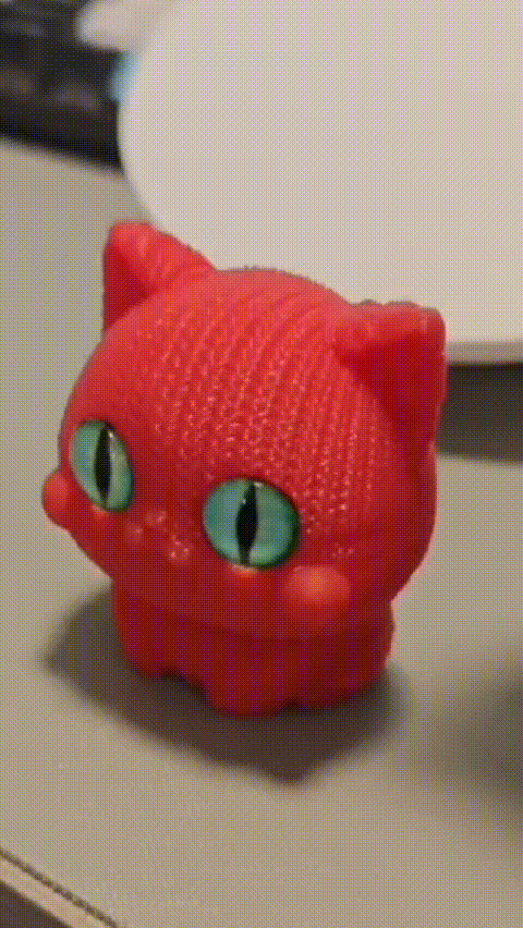 旋转猫猫头仿生眼玩具（Rotating Cat Head Bionic Eye Toy）