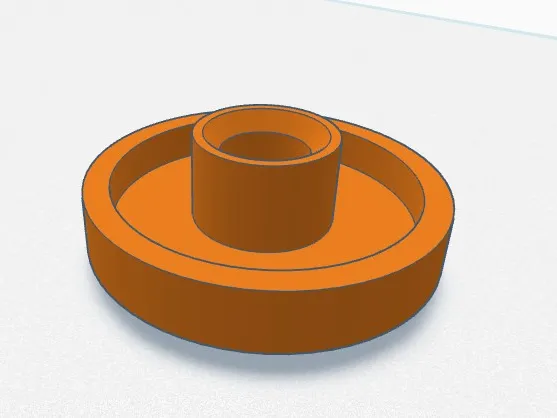 Rad + Halterung für Miele Spühlmaschine
