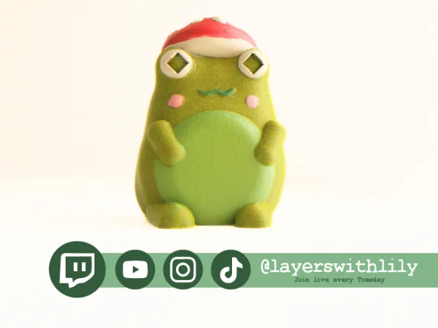Froggy with Mushroom Hat