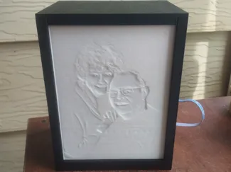 Lithophane box wth storage