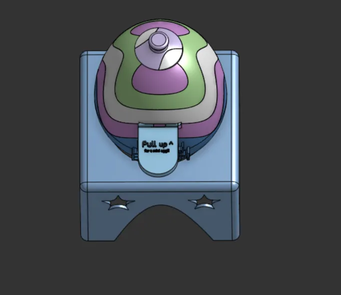 Easter Egg-shaped Mini Egg Dispenser - Free 3D Print Model - MakerWorld