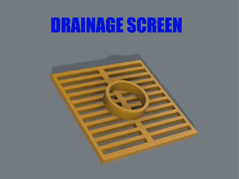 Drainage screen for bonsai pot