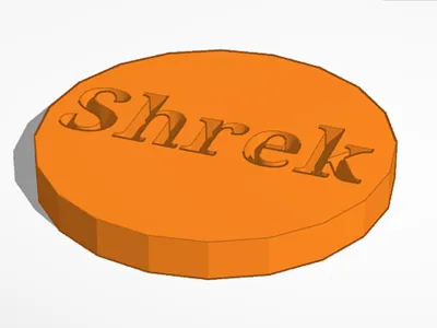 shrek mug coaster