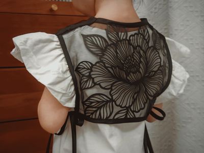 Chinese-style Mesh Capelet Vest (3D Printed Fabric)