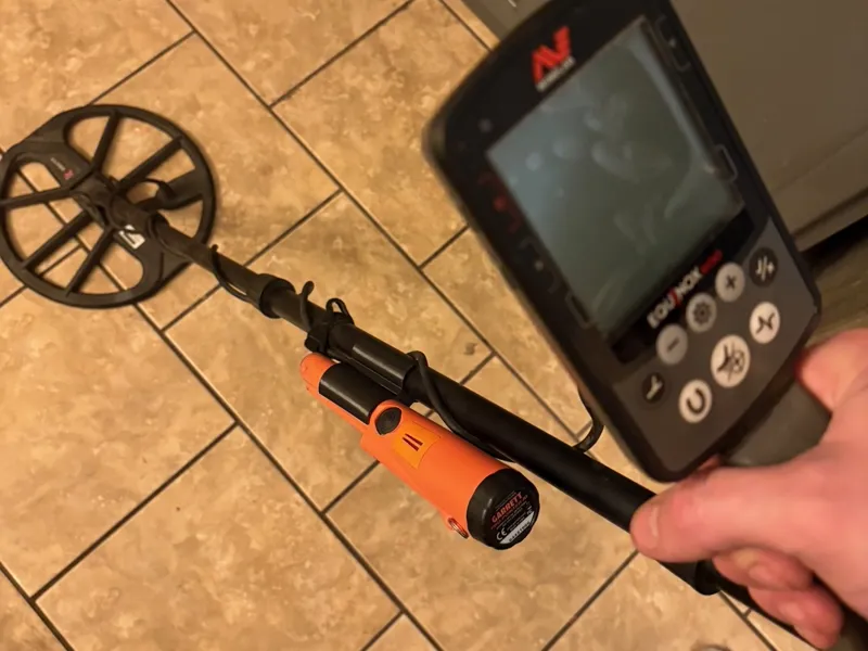 Garrett Pinpointer mount for Minelab detector
