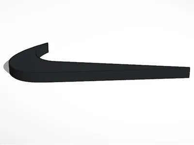 Nike swoosh keychain