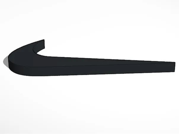 Nike swoosh keychain