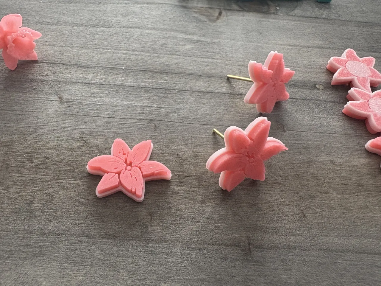 Lily Flower Stud Earrings view 3