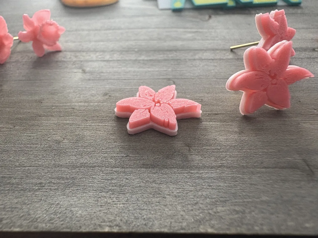 Lily Flower Stud Earrings view 2