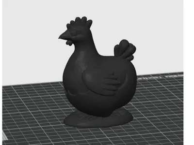 Easter chicken on egg