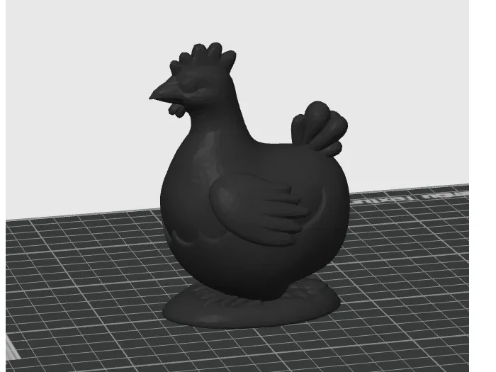 Easter chicken on egg
