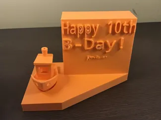 Benchy 10th anniversary B-day pedestal
