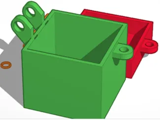 Box with open and closeable lid