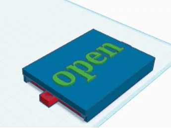 occupied and open sign with 3 mm screw