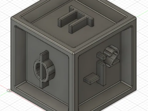 Mathematical Dice (Extruding Symbol)