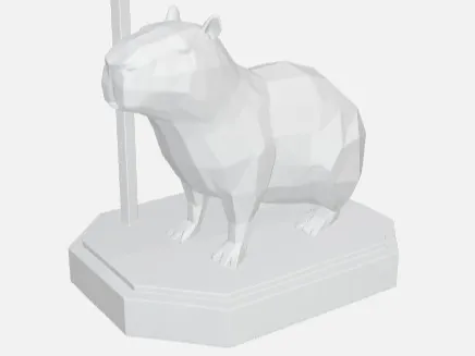 Capivara com placa