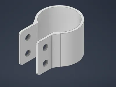 2" diamater Mirror clamp for Side by Side