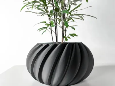 Super invincible spiral large flowerpot