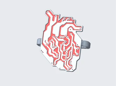 Cyberpunk Heart Brooch