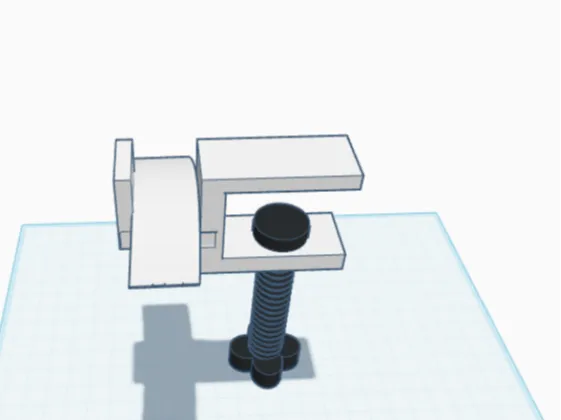 Headphone holder with clamp