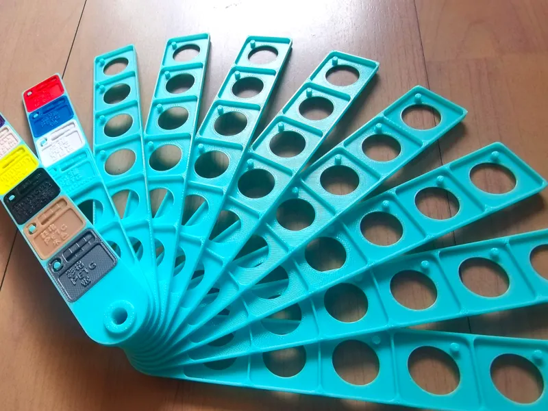 3D打印色卡 便携色卡 潘通色卡扇 色卡扇
