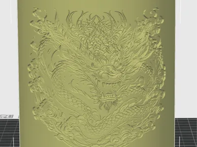Dragon Pattern Pen Holder