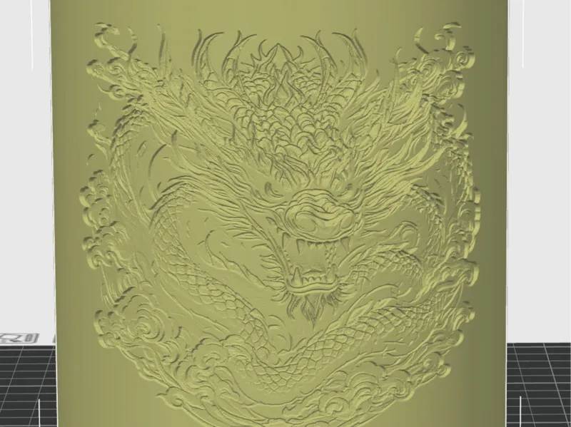 龙纹笔筒