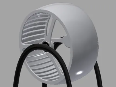 Silent, ergonomic hamster wheel